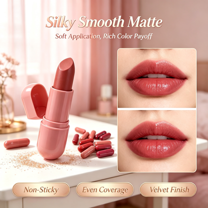🔥Limited-time 50% off🔥12-color mini capsule lipstick set, create a variety of makeup looks