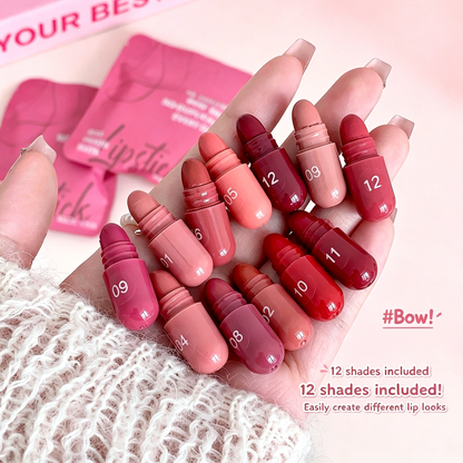 🔥Limited-time 50% off🔥12-color mini capsule lipstick set, create a variety of makeup looks