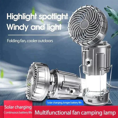 🎁5-in-1🎁Portable LED Camping Lantern With Fan💡
