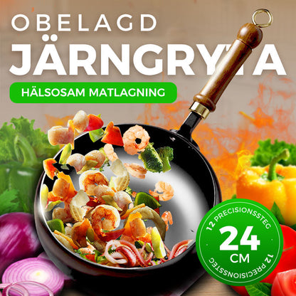 🔥50% OFF! Uncoated Iron Skillet | Natural Non-Stick Without Chemical Coating🍳