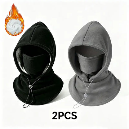 🧣2-in-1 Flannel Mask & Hat | Windproof Thermal Neck Visor Hat for Cycling 🚴