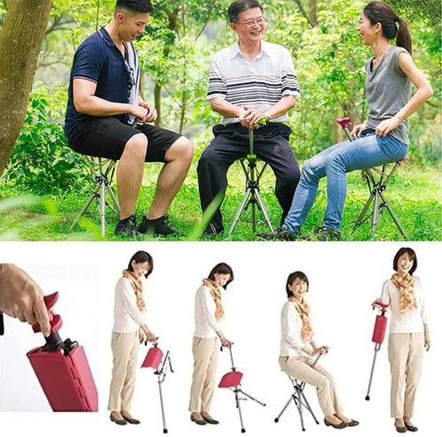 Folding Portable Cane Chair: The Best Gift for Seniors
