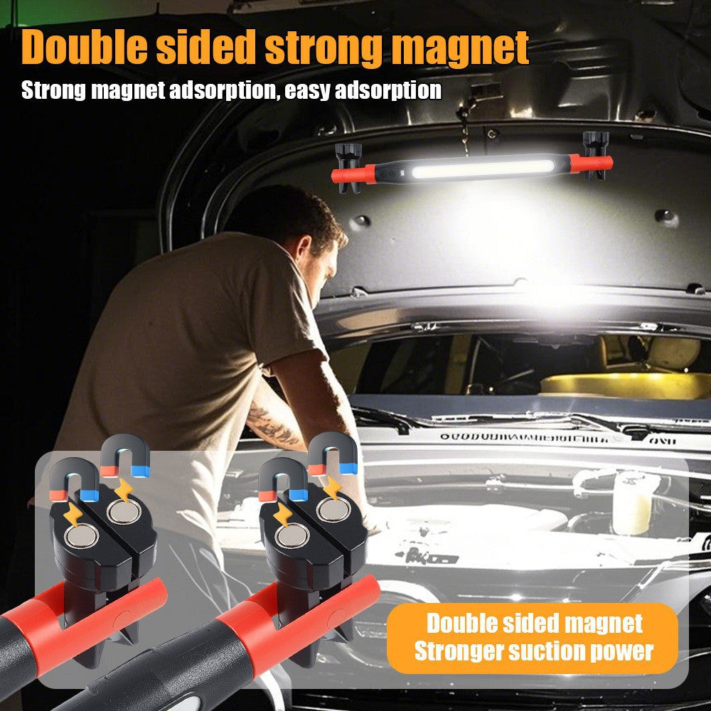 Under-hood work light strip, 3000 lumens LED magnetic light strip with hook, ideal for mechanics, auto repairers and garage use.