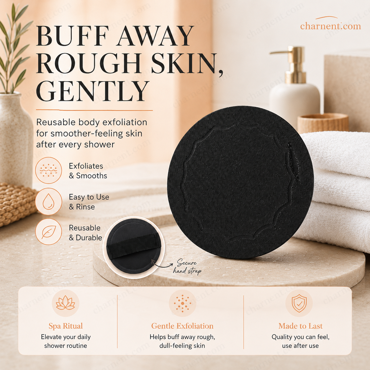 🧖‍♀️Scrub Bath Pads – Gently exfoliate, unclog pores, reveal brighter skin. Durable rubber, easy to rinse. ✨🛀