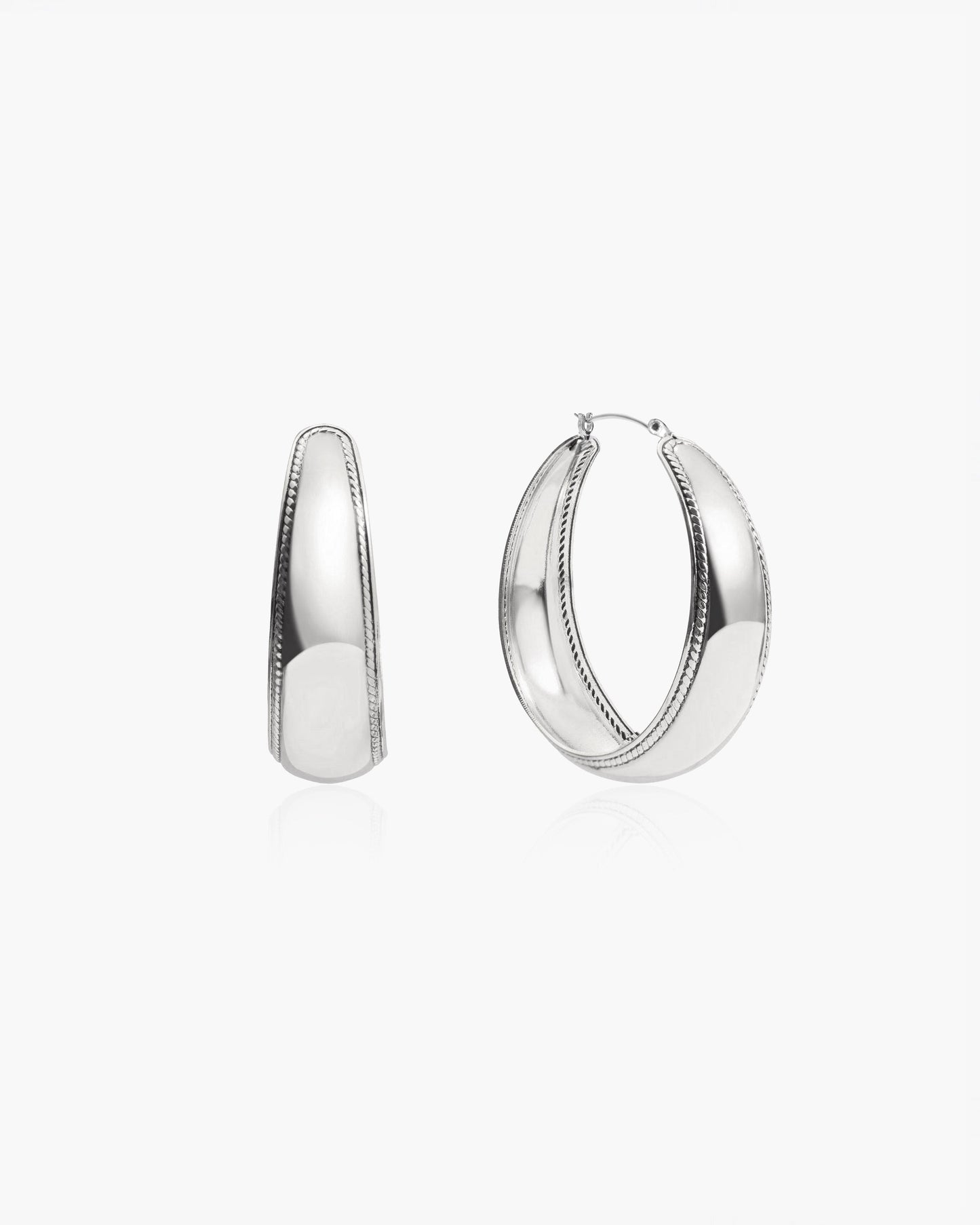 ✨Newest 2026 Model✨Orin Large Hoop Earrings in Silver