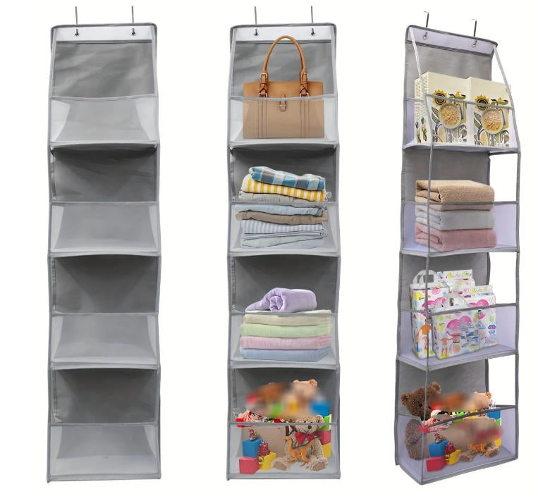 A revolutionary space-saving product: the behind-the-door storage rack