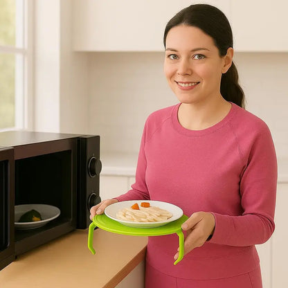 ⏰ Limited-Time Offer: Buy One, Get One Free – 4-in-1 Multifunctional Microwave Tray (Splash Guard, Carrying Tray, and Stacking Rack) 🍲