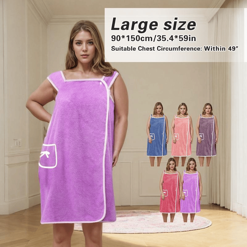 🔥Monthly sales of 150,000+, limited-time 50% off🎁Wearable, absorbent, soft adult bathrobe