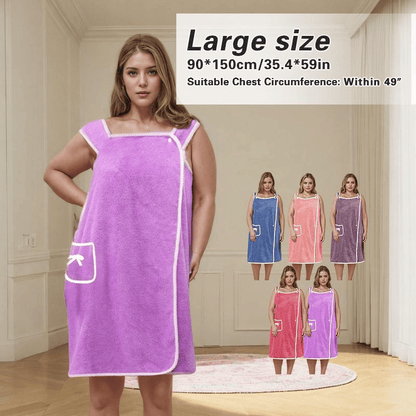 🔥Monthly sales of 150,000+, limited-time 50% off🎁Wearable, absorbent, soft adult bathrobe
