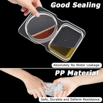 💥BUY 25 GET 25 FREE💥🥐Double Compartment Snack Containers With Lids
