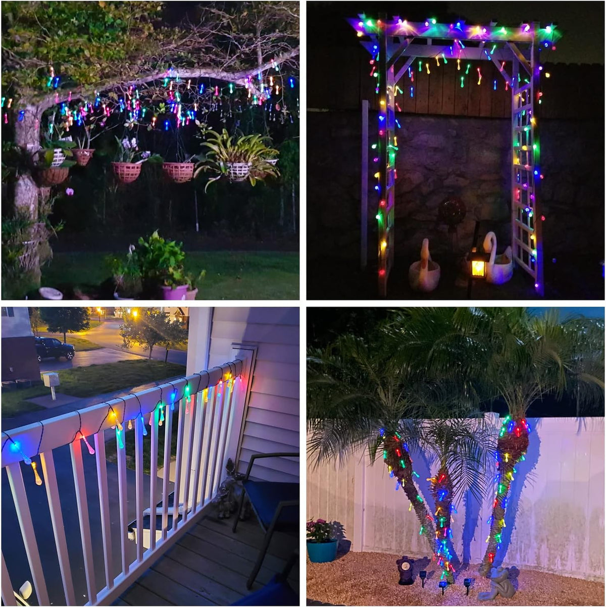 🔥No electricity bill all year round, 50% off✅ Outdoor solar-powered teardrop string lights