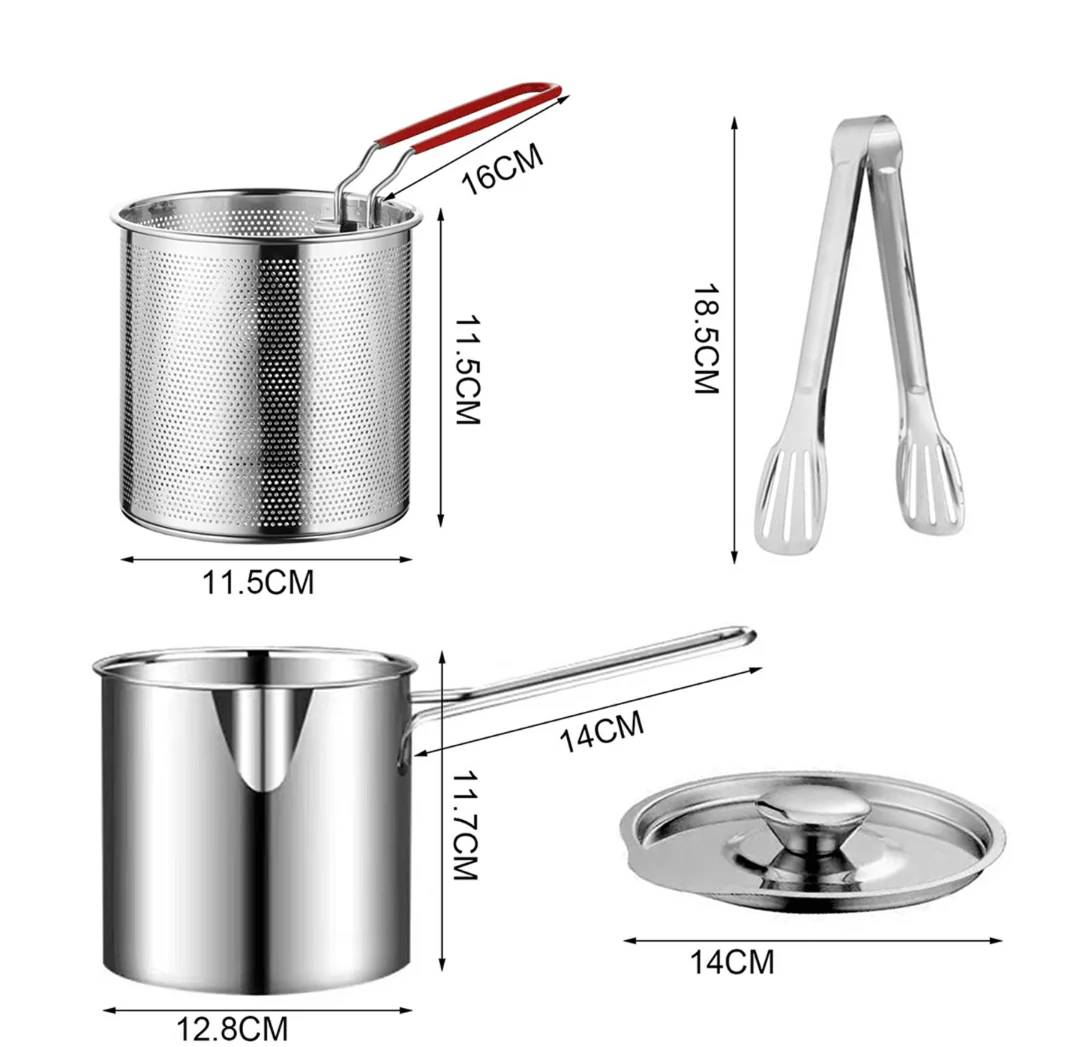 304 stainless steel oil filter kettle - the companion of deep fryer, healthy and ruthless!