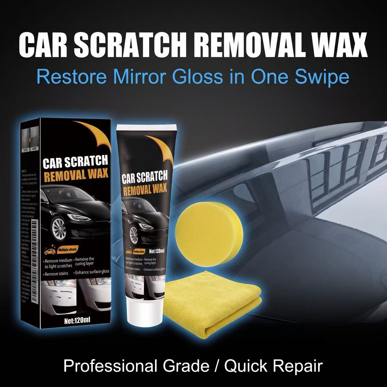 🔥Limited-time 50% off, buy one get one free🔥Car scratch repair cream 🔧