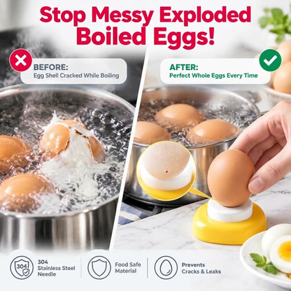 💥Buy One, Get One Free🥚 Egg Piercer – Easier Peeling & Cleaner Boiling