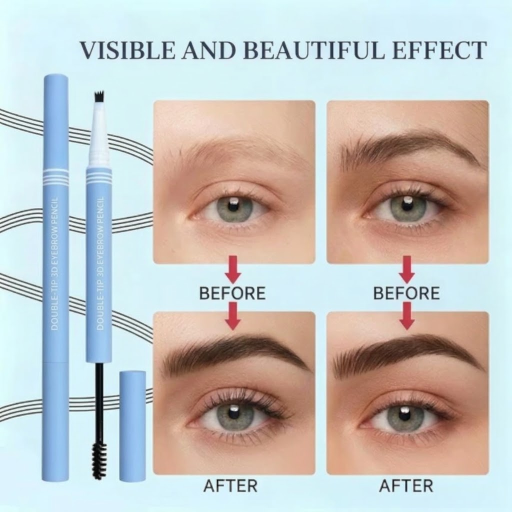 💕Buy One, Get One Free ✨ Dual-Tip 3D Microblading Eyebrow Pen for Natural, Long-Lasting Results! ✨