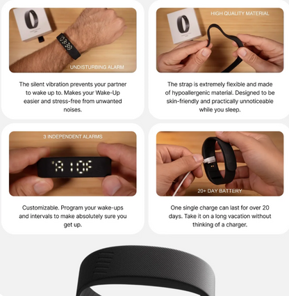⏰ Onyx Silent Vibration Alarm Clock Smart Fitness Tracker
