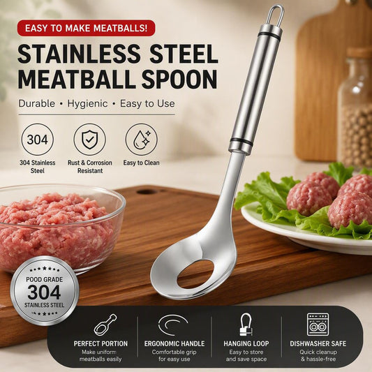 🔥BUY 1 GET 1 FREE🥩 304 Stainless Steel Meatball Maker Spoon 🥄
