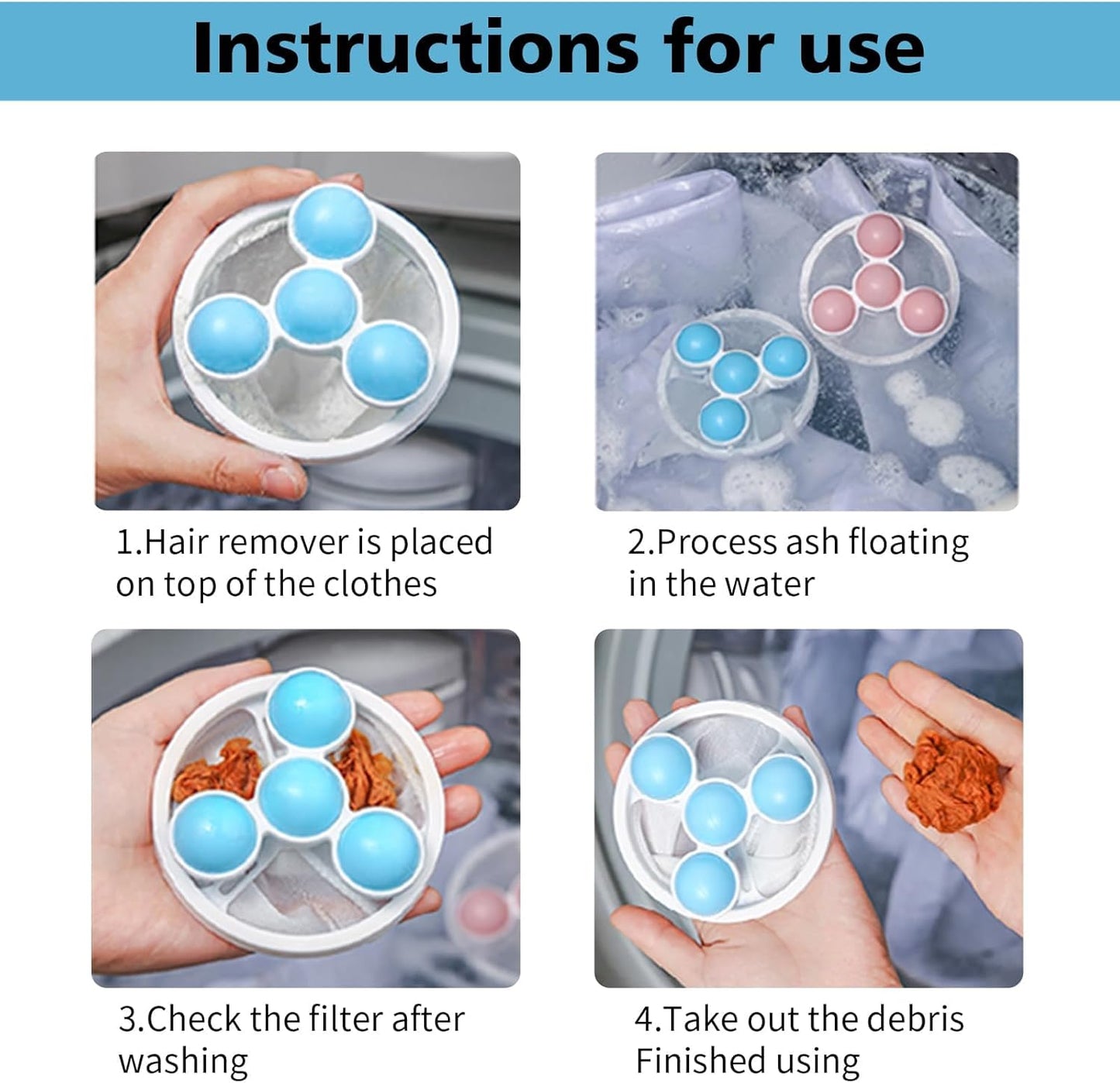 ⭐50% OFF|Washing MachineHair Filter MeshBags