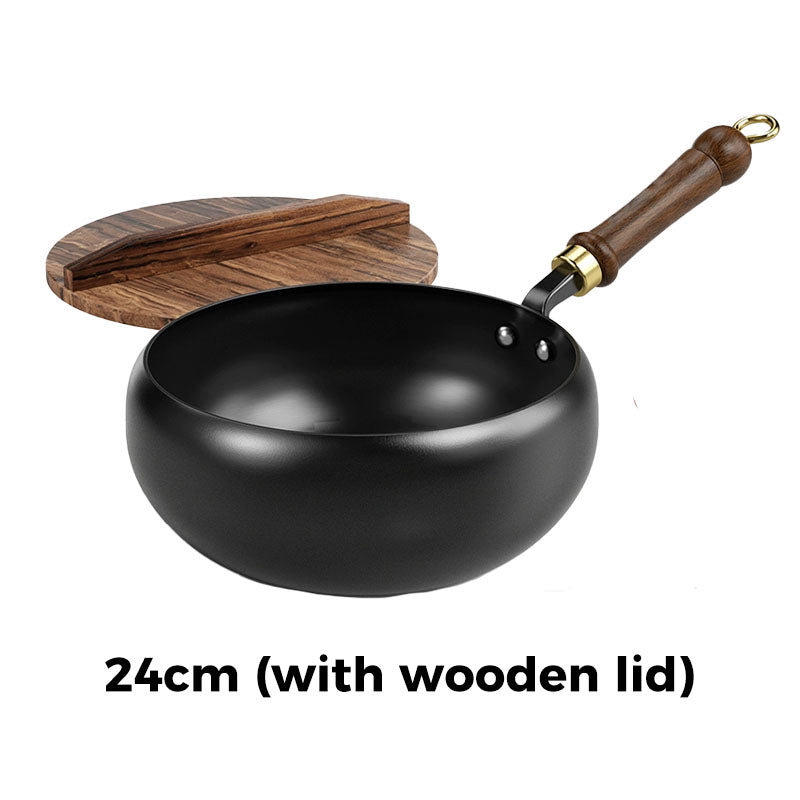🍳🔥 Healthy Uncoated Iron Pot | Professional-Grade Iron Cookware, No Harmful Coating