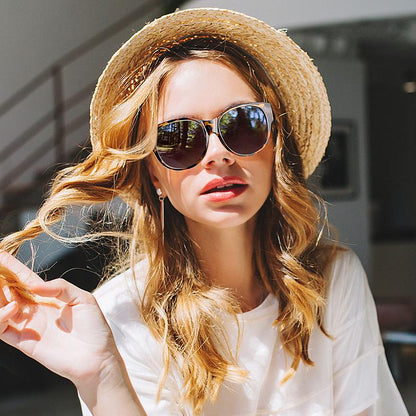 😎 Fitover Polarized Sunglasses for Myopia | UV400 & Anti-Blue Light | Ultra-Light Cat-Eye