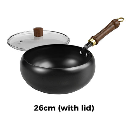 🍳🔥 Healthy Uncoated Iron Pot | Professional-Grade Iron Cookware, No Harmful Coating