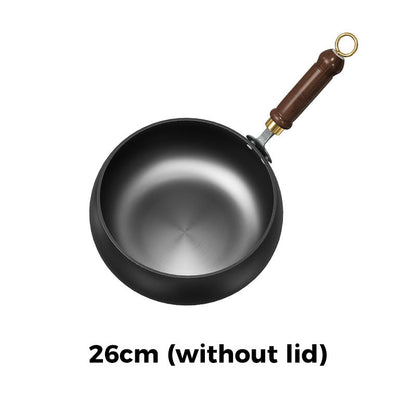 🍳🔥 Healthy Uncoated Iron Pot | Professional-Grade Iron Cookware, No Harmful Coating