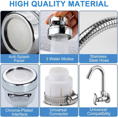 Hot Selling Item🔥🔥: All-in-One 360° Splash-Proof Faucet Extender