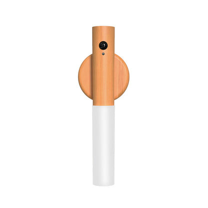 Wall Sconce Smart LED Wooden Sensor Light: Rechargeable Magnetic