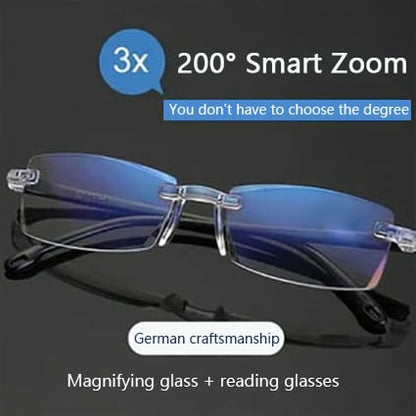 ⚡The only authentic version⚡Place an order today and enjoy a 50% discount🔥Reading glasses with Smart Zoom Anti-Blue Light🎁Free Box