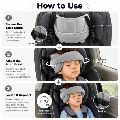 🎉 50% Off — Over 24,600 units sold! ✨Kids Car Seat Head Support Strap