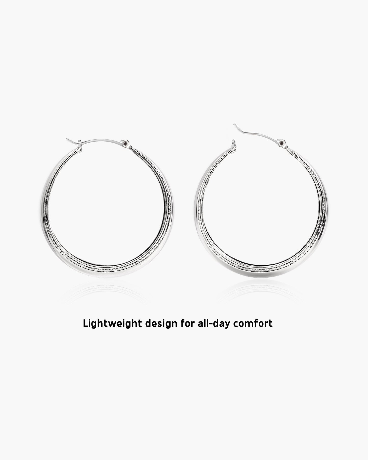 ✨Newest 2026 Model✨Orin Large Hoop Earrings in Silver