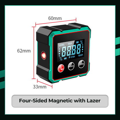 🎁🎁2026 Hot Sale 50% OFF💥Magnetic Digital Angle Finder with Electronic Laser