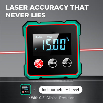 🎁🎁2026 Hot Sale 50% OFF💥Magnetic Digital Angle Finder with Electronic Laser