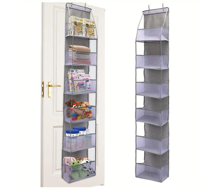 A revolutionary space-saving product: the behind-the-door storage rack