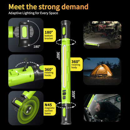 Under-hood work light strip, 3000 lumens LED magnetic light strip with hook, ideal for mechanics, auto repairers and garage use.