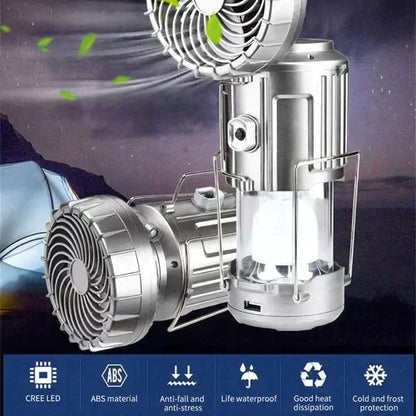 🎁5-in-1🎁Portable LED Camping Lantern With Fan💡