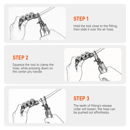 🛠️ Heavy Duty Push-to-Connect Air Hose Connector Remover Pliers
