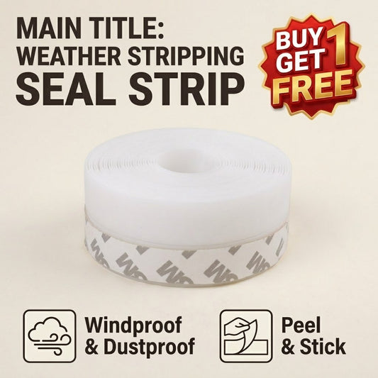 ⚡BlackFridaySale：【Buy1 get 1 Free】Door Weather Stripping | Adhesive Draft Stopper Seal Strip for Doors