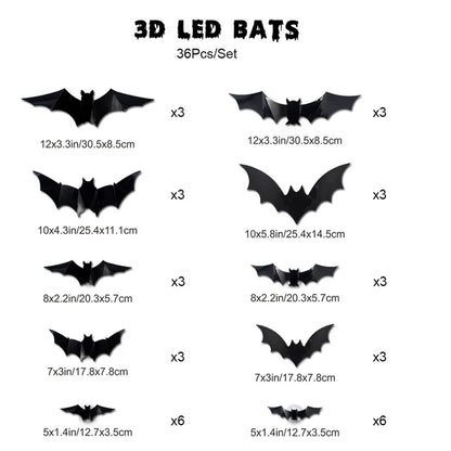 Halloween Special Offer: 50% Off 🔥3D Bat-Shaped LED Decorations