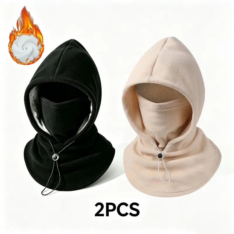 🧣2-in-1 Flannel Mask & Hat | Windproof Thermal Neck Visor Hat for Cycling 🚴