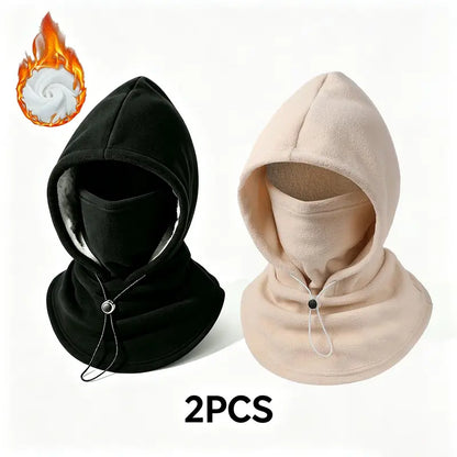 🧣2-in-1 Flannel Mask & Hat | Windproof Thermal Neck Visor Hat for Cycling 🚴