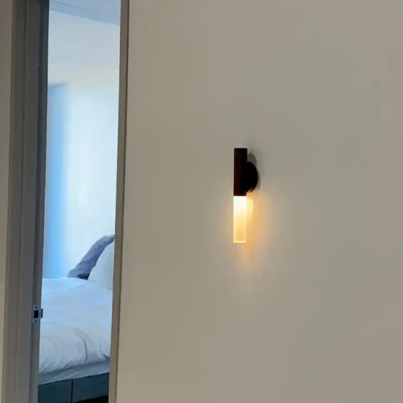 Wall Sconce Smart LED Wooden Sensor Light: Rechargeable Magnetic