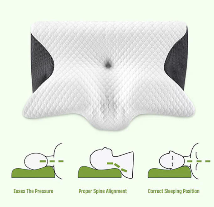 🦋Limited-time 50% discount Aura Rest Butterfly Memory Foam Neck Pillow 🛌 Ergonomic Butterfly Design, Soft Memory Foam for Travel & Sleep