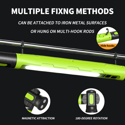 Under-hood work light strip, 3000 lumens LED magnetic light strip with hook, ideal for mechanics, auto repairers and garage use.