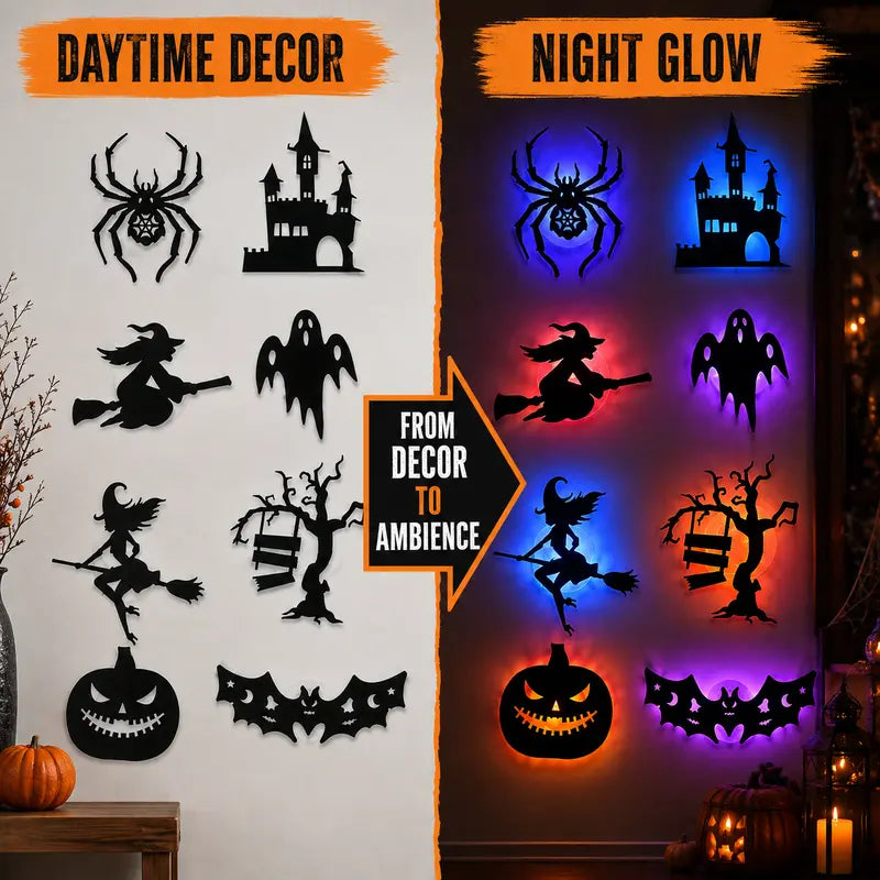 🎃 50% OFF Halloween LED Wall Light Stickers 👻 Peel & Stick Spooky Decor