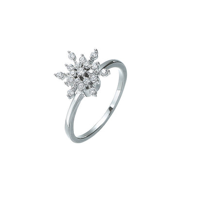 🔥Limited-time 50% off - Rotatable snowflake ring