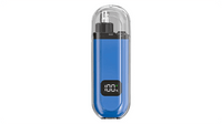 Translucent blue model with digital display