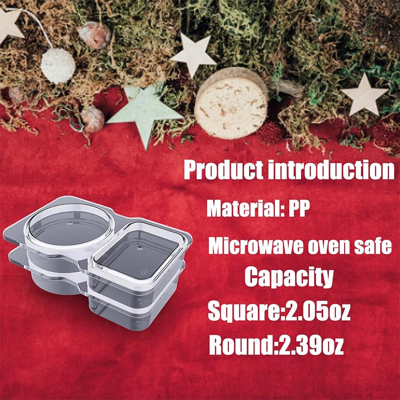 💥BUY 25 GET 25 FREE💥🥐Double Compartment Snack Containers With Lids