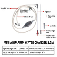 2.2‑M Mini Fish Tank Water Changer (Grey)