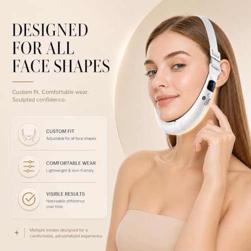 💆‍♀️Electric V-Face Machine | 6 Modes 12 Gears for Jawline & Double Chin